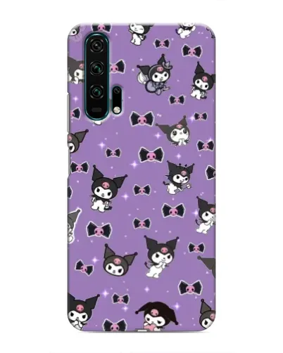 Чехол для Huawei Honor 20 Pro с картинкой «Kuromi — паттерн»