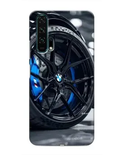Чехол для Huawei Honor 20 Pro с картинкой «Колесо BMW вблизи»