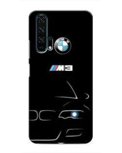 Чехол для Huawei Honor 20 Pro с картинкой «Минималистичный принт BMW M3»