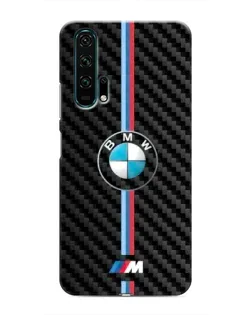 Чехол для Huawei Honor 20 Pro с картинкой «Эмблема BMW и карбон»