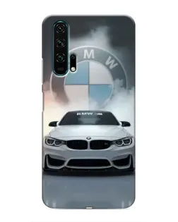 Чохол для Huawei Honor 20 Pro з картинкою «BMW в білому диму»