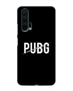 Чехол для Huawei Honor 20 Pro с картинкой «PUBG — белый логотип»