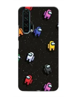 Чехол для Huawei Honor 20 Pro с картинкой «Космический паттерн Among Us»