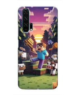 Чехол для Huawei Honor 20 Pro с картинкой «Стив на ферме»