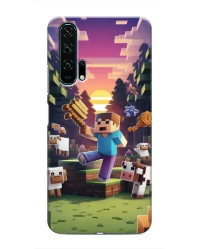 Чехол для Huawei Honor 20 Pro с картинкой «Стив на ферме»