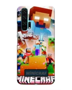 Чехол для Huawei Honor 20 Pro с картинкой «Minecraft герои игры»