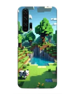 Чехол для Huawei Honor 20 Pro с картинкой «Minecraft летний день»