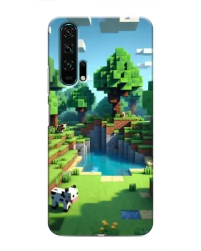Чехол для Huawei Honor 20 Pro с картинкой «Minecraft летний день»