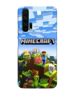 Чехол для Huawei Honor 20 Pro с картинкой «Minecraft классический мир»