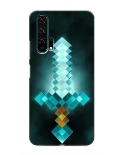 Чехол для Huawei Honor 20 Pro с картинкой «Алмазный меч неон»