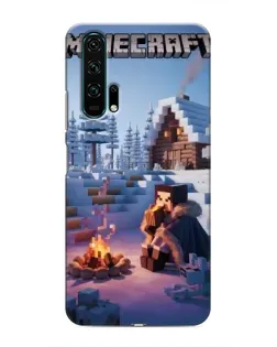Чехол для Huawei Honor 20 Pro с картинкой «Зимний Minecraft»