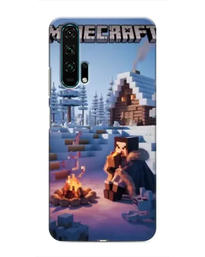 Чехол для Huawei Honor 20 Pro с картинкой «Зимний Minecraft»