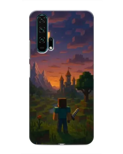 Чехол для Huawei Honor 20 Pro с картинкой «Стив у башни»
