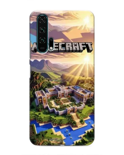 Чехол для Huawei Honor 20 Pro с картинкой «Minecraft панорама»
