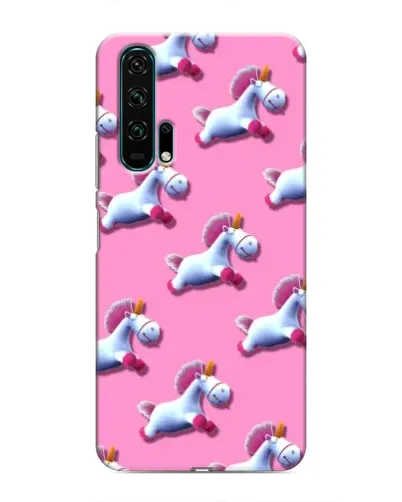 Чехол для Huawei Honor 20 Pro с картинкой «Единороги на розовом»