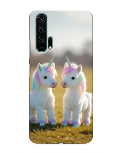 Чехол для Huawei Honor 20 Pro с картинкой «Пара единорогов»