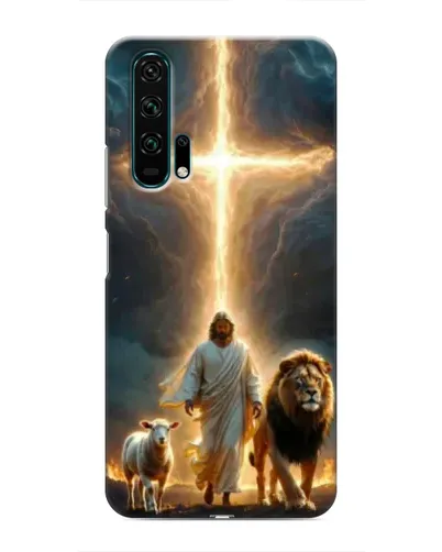 Чехол для Huawei Honor 20 Pro с картинкой «Лев Иуды и Свет» Чехол для Huawei Honor 20 Pro с картинкой «Лев Иуды и Свет»