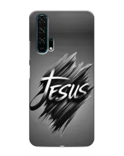 Чехол для Huawei Honor 20 Pro с картинкой «Надпись Jesus Graffiti»
