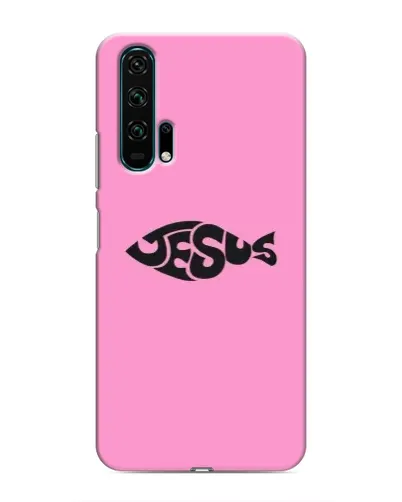 Чехол для Huawei Honor 20 Pro с картинкой «Розовый символ Jesus» Чехол для Huawei Honor 20 Pro с картинкой «Розовый символ Jesus»