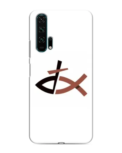 Чехол для Huawei Honor 20 Pro с картинкой «Рыба и крест» Чехол для Huawei Honor 20 Pro с картинкой «Рыба и крест»