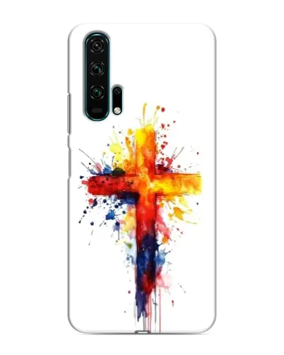 Чехол для Huawei Honor 20 Pro с картинкой «Акварельный крест» Чехол для Huawei Honor 20 Pro с картинкой «Акварельный крест»