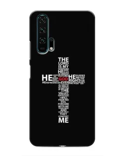 Чохол для Huawei Honor 20 Pro з картинкою «Текстовий хрест» Чохол для Huawei Honor 20 Pro з картинкою «Текстовий хрест»