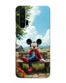 Чехол для Huawei Honor 20 Pro с картинкой «Микки на скамейке»
