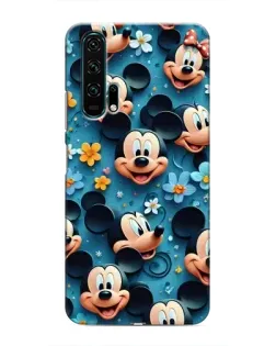 Чехол для Huawei Honor 20 Pro с картинкой «Паттерн Микки и Минни»