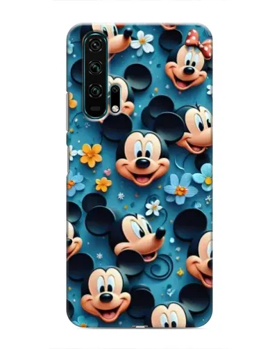 Чехол для Huawei Honor 20 Pro с картинкой «Паттерн Микки и Минни»