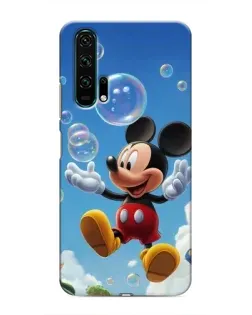 Чехол для Huawei Honor 20 Pro с картинкой «Mickey и мыльные пузыри»