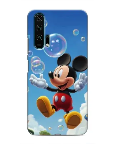 Чехол для Huawei Honor 20 Pro с картинкой «Mickey и мыльные пузыри»