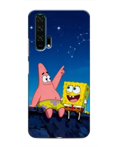 Чехол для Huawei Honor 20 Pro с картинкой «Губка Боб и Патрик ночью» Чехол для Huawei Honor 20 Pro с картинкой «Губка Боб и Патрик ночью»