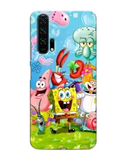 Чехол для Huawei Honor 20 Pro с картинкой «Губка Боб и друзья» Чехол для Huawei Honor 20 Pro с картинкой «Губка Боб и друзья»