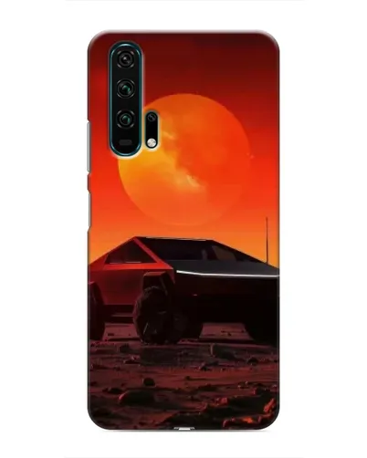 Чехол для Huawei Honor 20 Pro с картинкой «Cybertruck на Марсе»