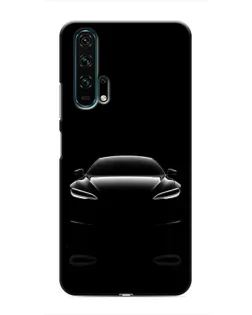 Чехол для Huawei Honor 20 Pro с картинкой «Силуэт Tesla Night»