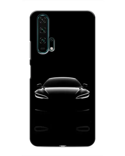 Чехол для Huawei Honor 20 Pro с картинкой «Силуэт Tesla Night»