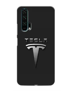 Чехол для Huawei Honor 20 Pro с картинкой «Стальной логотип Tesla»