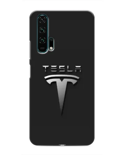Чехол для Huawei Honor 20 Pro с картинкой «Стальной логотип Tesla»