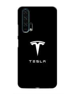 Чехол для Huawei Honor 20 Pro с картинкой «Tesla White Logo»
