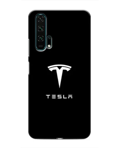 Чехол для Huawei Honor 20 Pro с картинкой «Tesla White Logo»