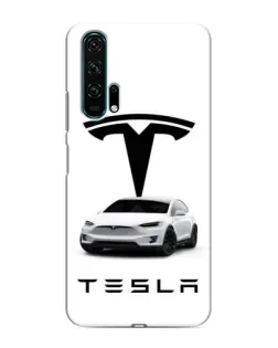 Чехол для Huawei Honor 20 Pro с картинкой «Tesla White Style»