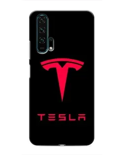 Чехол для Huawei Honor 20 Pro с картинкой «Tesla Red Logo»