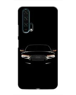 Чехол для Huawei Honor 20 Pro с картинкой «Audi — ночной контур»