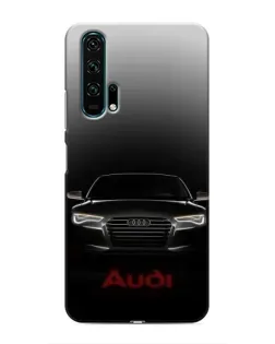 Чехол для Huawei Honor 20 Pro с картинкой «Audi — градиентный контур»