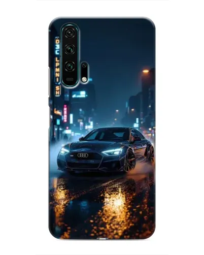 Чехол для Huawei Honor 20 Pro с картинкой «Ночной город и Audi» Чехол для Huawei Honor 20 Pro с картинкой «Ночной город и Audi»