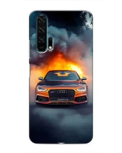 Чехол для Huawei Honor 20 Pro с картинкой «Audi в огненном дыму» Чехол для Huawei Honor 20 Pro с картинкой «Audi в огненном дыму»