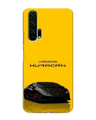 Чехол для Huawei Honor 20 Pro с картинкой «Lamborghini Huracan черный»