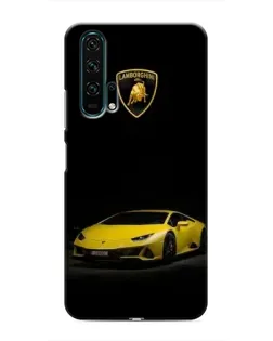 Чехол для Huawei Honor 20 Pro с картинкой «Lamborghini желтый акцент»