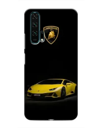 Чехол для Huawei Honor 20 Pro с картинкой «Lamborghini желтый акцент»