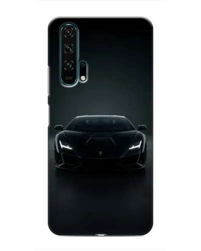 Чехол для Huawei Honor 20 Pro с картинкой «Черный Lamborghini Aventador»